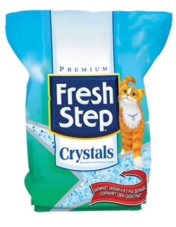 Силикагелевый наполнитель Fresh Step Crystals для кошачьего туалета