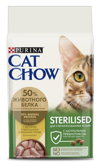 Сухой корм Cat Chow® для стерилизованных кошек и кастрированных котов - фото 6797