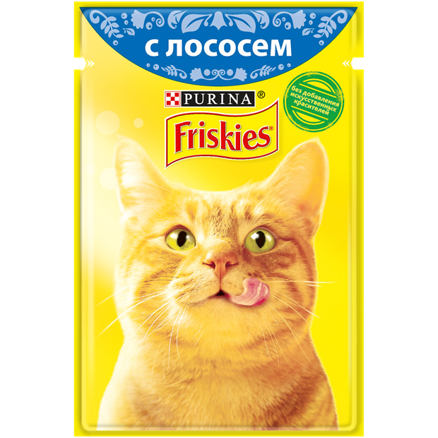 Влажный корм Friskies® для взрослых кошек, с лососем в подливе - фото 6859