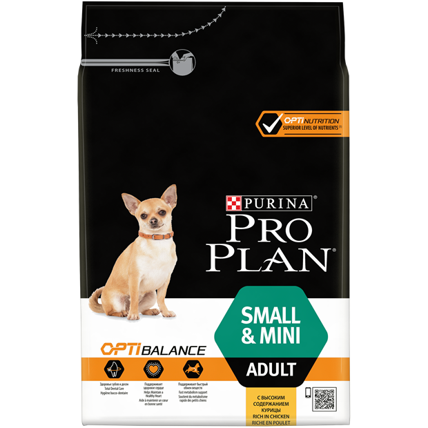 Сухой корм Pro Plan® для взрослых собак мелких и карликовых пород, с высоким содержанием курицы - фото 7046