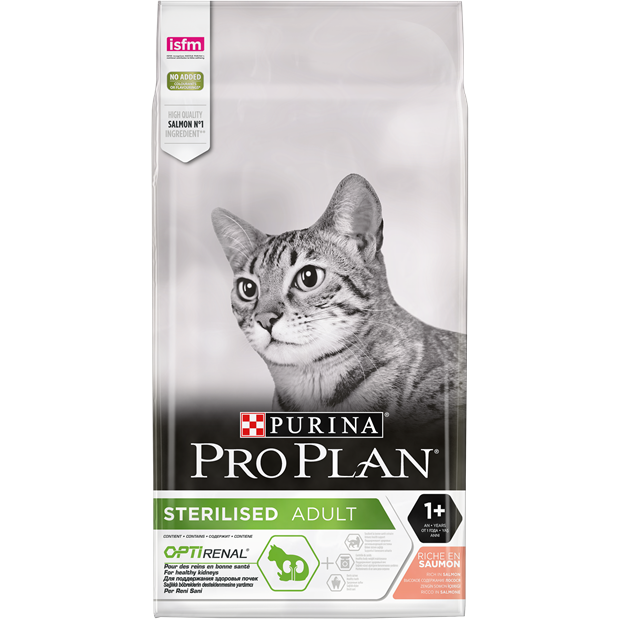 Сухой корм Pro Plan® для взрослых стерилизованных кошек и кастрированных котов, с высоким содержанием лосося - фото 7055