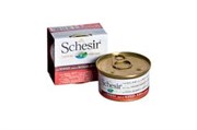 "Schesir" консервы для кошек Тунец и говядина с рисом 85гр