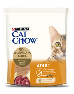 Сухой корм Cat Chow® для взрослых кошек, с уткой