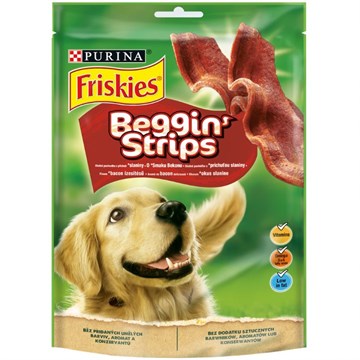 Лакомство Friskies® Beggin’ strips® для взрослых собак, с ароматом бекона