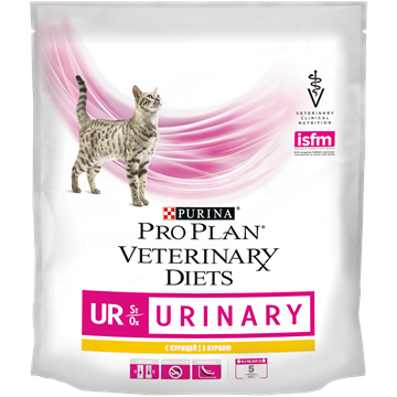 Сухой корм Pro Plan Veterinary Diets UR St/Ox для взрослых кошек при болезни нижних отделов мочевыводящих путей, с курицей