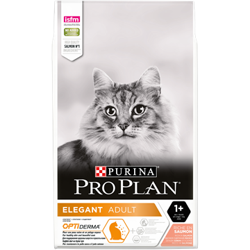 Сухой корм Pro Plan® для здоровья шерсти и кожи взрослых кошек, с высоким содержанием лосося