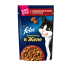 Влажный корм Felix® Sensations® для взрослых кошек, с говядиной в желе с томатами - фото 6826