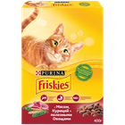 Сухой корм Friskies® для взрослых кошек, с мясом, курицей и полезными овощами - фото 7000