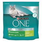 Сухой корм Purina ONE® для взрослых кошек, живущих в домашних условиях, с высоким содержанием индейки и цельными злаками - фото 7083